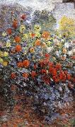 Claude Monet Detail from Monet-s Garden in Argenteuil oil painting reproduction